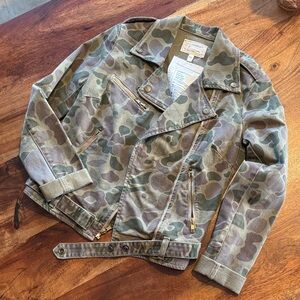 Current/Elliott Army Green Camouflage Jacket